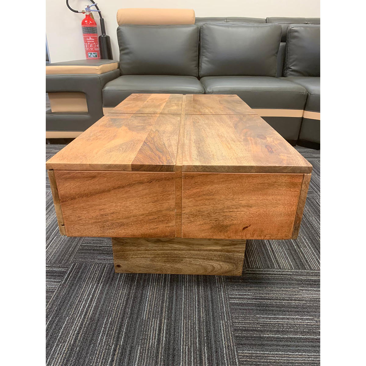 Wood Decor 2 Drawer Coffee Table, Mango Wood - Furniture Store In Perth ...