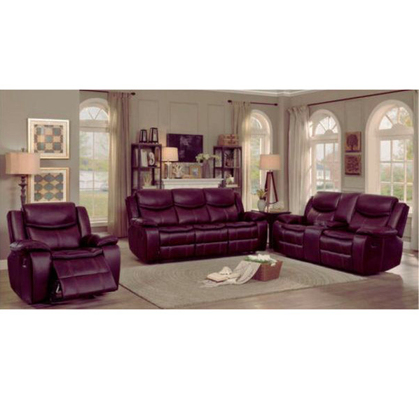 Purple reclining online sofa