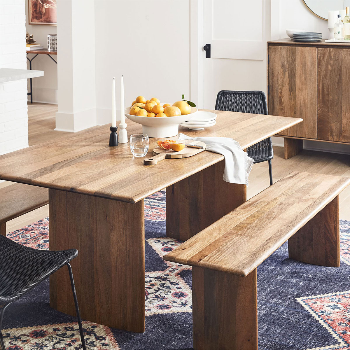 Wood Decor Morgan Style Dining Table 175cmx90cm, Mango Wood - Furniture ...